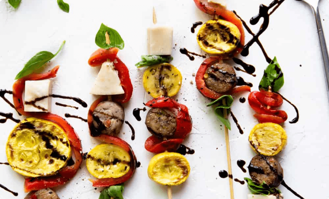 A picture of Antipasto Sausage Skewers 