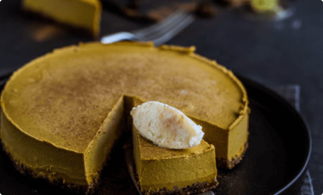 A picture of Raw Pumpkin Pie